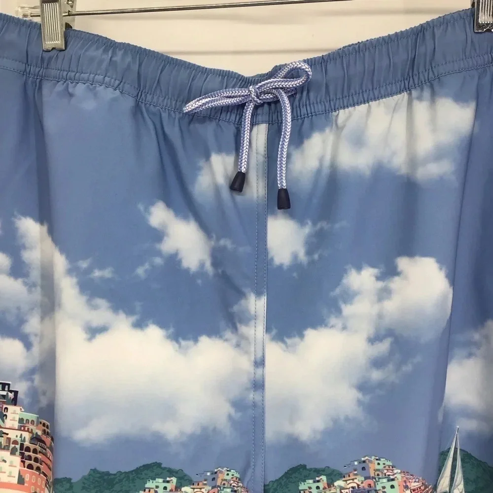 Peter Millar NWOT Men’s Rain showers Road To Riviera Beach Swim Trunks Size XL